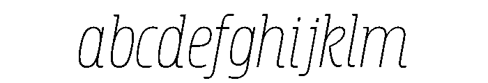 Rockeby Slab Light Italic FONT