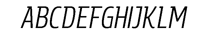 Rockeby Slab Regular Italic Font UPPERCASE