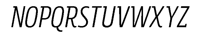 Rockeby Slab Regular Italic Font UPPERCASE