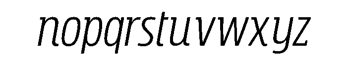 Rockeby Slab Regular Italic Font LOWERCASE