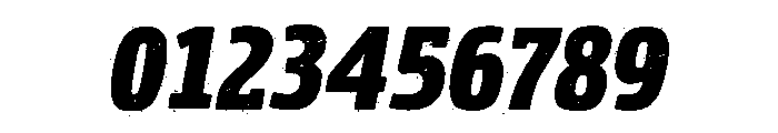 Rockeby Slab Rough Black Italic Font OTHER CHARS