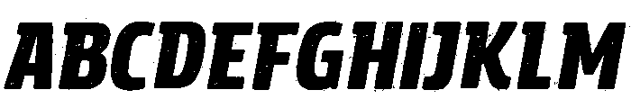 Rockeby Slab Rough Black Italic Font UPPERCASE