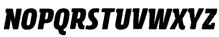 Rockeby Slab Rough Black Italic Font UPPERCASE