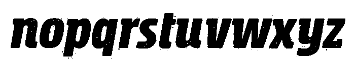 Rockeby Slab Rough Black Italic Font LOWERCASE
