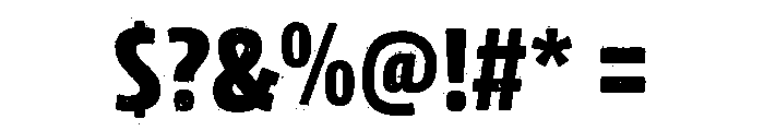 Rockeby Slab Rough Black Font OTHER CHARS