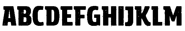 Rockeby Slab Rough Black Font UPPERCASE