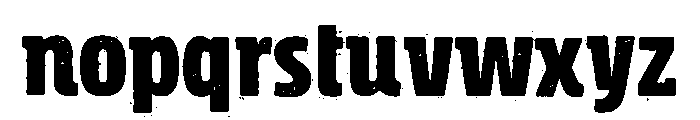 Rockeby Slab Rough Black Font LOWERCASE