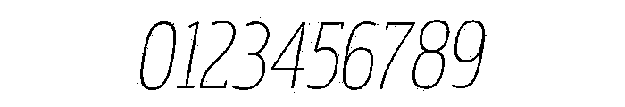 Rockeby Slab Rough Light Italic Font OTHER CHARS