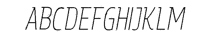 Rockeby Slab Rough Light Italic Font UPPERCASE