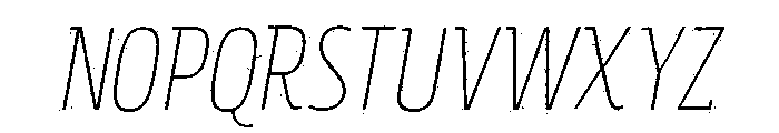 Rockeby Slab Rough Light Italic Font UPPERCASE