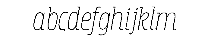 Rockeby Slab Rough Light Italic FONT
