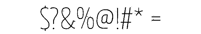 Rockeby Slab Rough Light Font OTHER CHARS