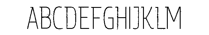 Rockeby Slab Rough Light Font UPPERCASE