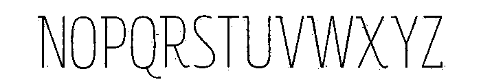 Rockeby Slab Rough Light Font UPPERCASE