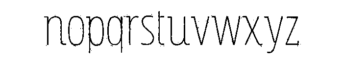 Rockeby Slab Rough Light Font LOWERCASE