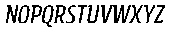 Rockeby Slab Semi Bold Italic Font UPPERCASE