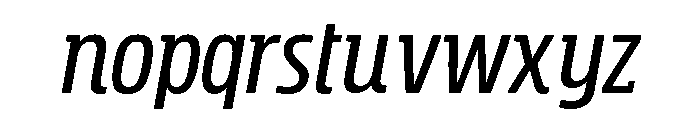 Rockeby Slab Semi Bold Italic Font LOWERCASE