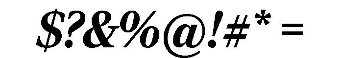 Rocky Black Italic Font OTHER CHARS