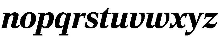 Rocky Black Italic Font LOWERCASE