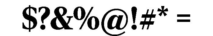 Rocky Black Font OTHER CHARS