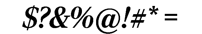 Rocky Bold Italic Font OTHER CHARS