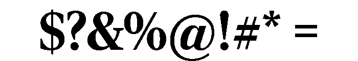 Rocky Bold Font OTHER CHARS
