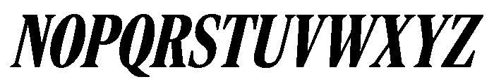 Rocky Compressed Black Italic Font UPPERCASE