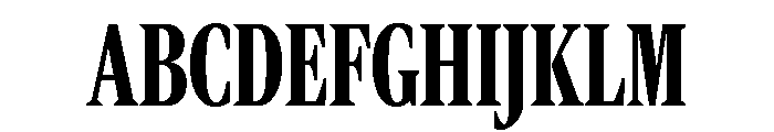 Rocky Compressed Bold Font UPPERCASE