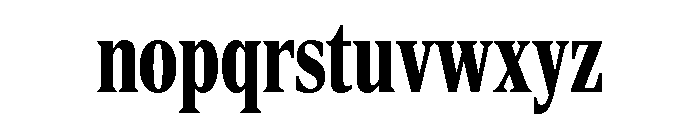 Rocky Compressed Bold Font LOWERCASE