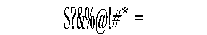 Rocky Compressed Light Font OTHER CHARS
