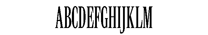 Rocky Compressed Light Font UPPERCASE