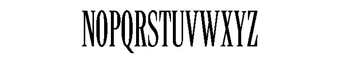 Rocky Compressed Light Font UPPERCASE