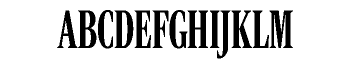 Rocky Compressed Medium Font UPPERCASE