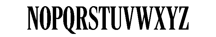 Rocky Compressed Medium Font UPPERCASE