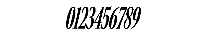 Rocky Compressed Regular Italic Font OTHER CHARS