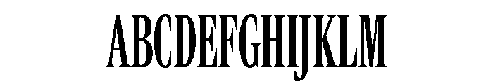 Rocky Compressed Regular Font UPPERCASE