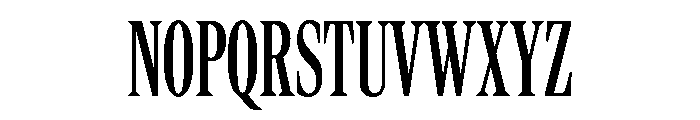 Rocky Compressed Regular Font UPPERCASE