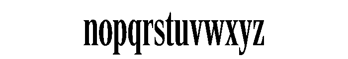 Rocky Compressed Regular Font LOWERCASE