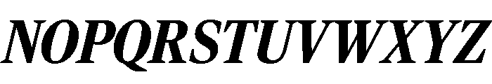Rocky Condensed Black Italic Font UPPERCASE