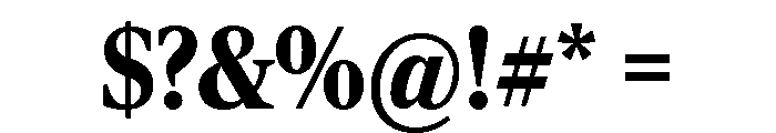Rocky Condensed Black Font OTHER CHARS