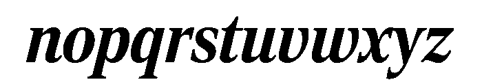 Rocky Condensed Bold Italic Font LOWERCASE