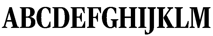 Rocky Condensed Bold Font UPPERCASE