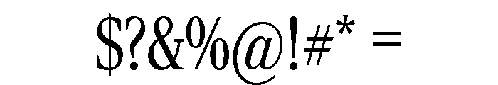 Rocky Condensed Light Font OTHER CHARS