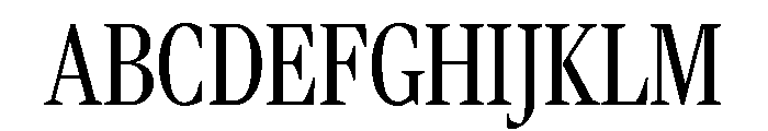Rocky Condensed Light Font UPPERCASE