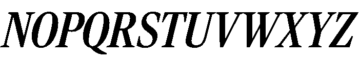 Rocky Condensed Medium Italic Font UPPERCASE