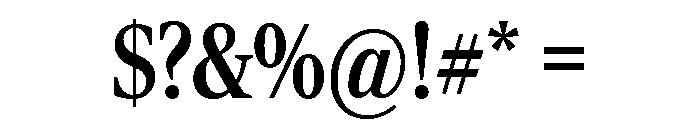 Rocky Condensed Medium Font OTHER CHARS