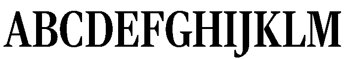 Rocky Condensed Medium Font UPPERCASE
