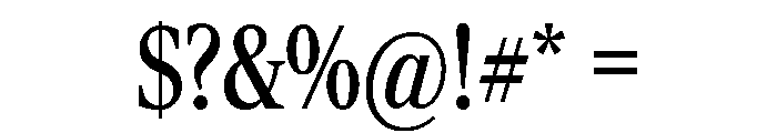 Rocky Condensed Regular Font OTHER CHARS
