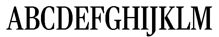 Rocky Condensed Regular Font UPPERCASE