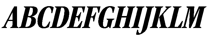 Rocky Extra Condensed Black Italic Font UPPERCASE